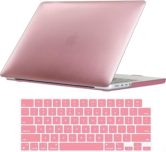マックブック プロ MacBook Pro 14/16 インチ 2023 ケース ローズゴールド キーボードカバー 通気孔 プラスチック 擦り傷防止 汚れ防止 M3/M2/M1 Apple アップル ハードケース シェルカバー 衝撃吸収
