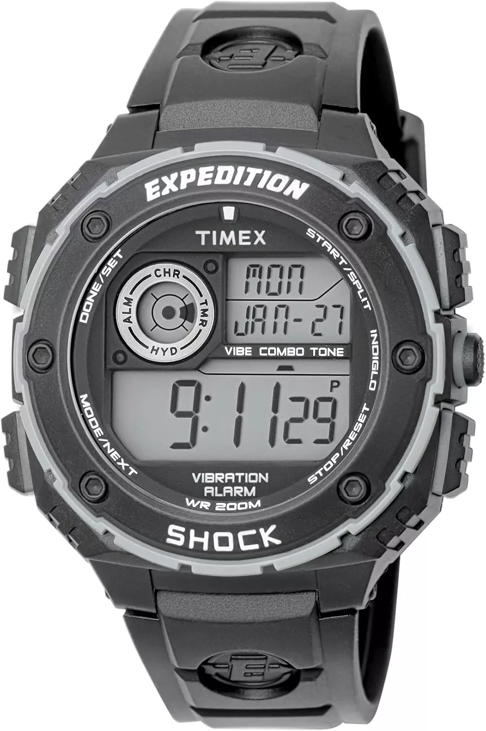 TIMEX タイ王国メックス メンズ ウオッチ Expedition Vibration Shock 黒いこと TW4B24300