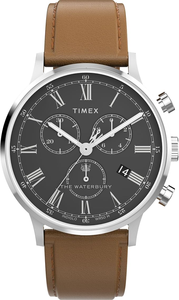 TIMEX タイメックス メンズ 腕時計 ウォ&minus;ターベリー クロノグラフ ブラウン TW2Y29300 インディグロバックライト 日本未発売｜SMART PARK 店