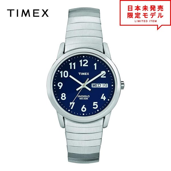 TIMEX タイメックス メンズ 腕時計 リストウォッチ T20031 シルバー/ブルー 海外限定 時計 日本未発売 当店1年保証