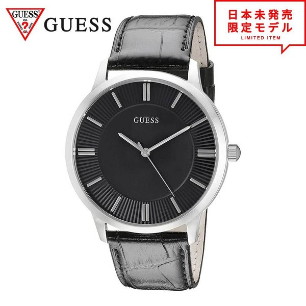 GUESS ゲス メンズ 腕時計 リストウォッチ U0664G1 ブラック/シルバー 海外限定 時計 日本未発売 当店1年保証｜SMART PARK 店