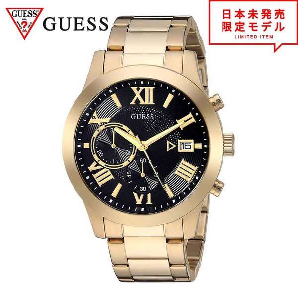 GUESS ゲス メンズ ウオッチ 腕時計 U0668G8/ゴールド 外国で制限事項 時辰儀 日本未発売 当店1年引き請ける 最安値傍若無人中！