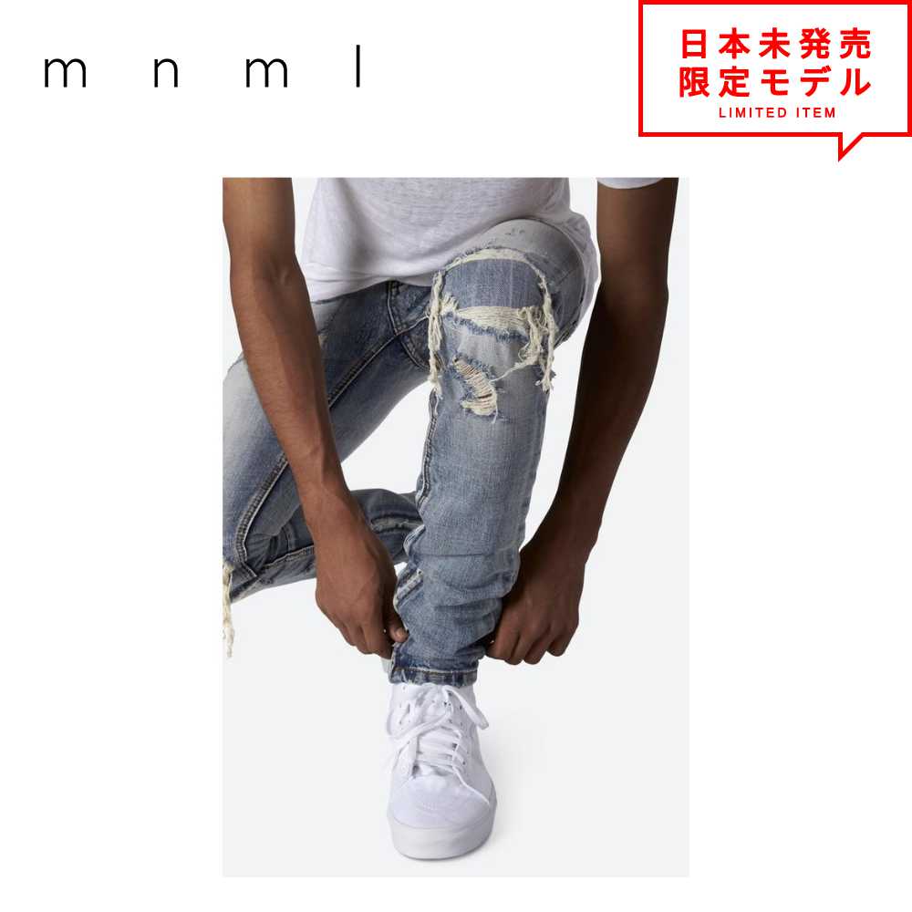 楽天市場】日本未発売 mnml ミニマル デニムパンツ X284 MOTO SKINNY