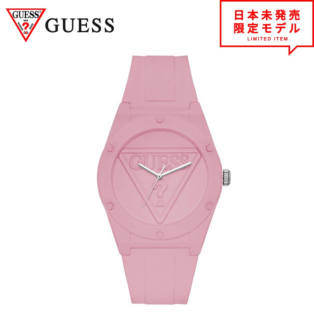 即納 海外限定 GUESS ゲス 腕時計 アイコニック リストウォッチ｜ライトピンク シンプル レディース メンズ 日本未発売