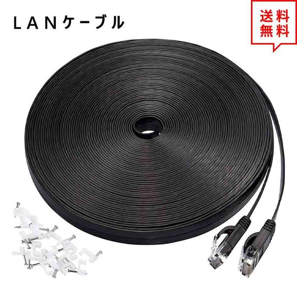 楽天市場】LANケーブル イーサネットケーブル ネットワークケーブル ホワイト 300Ft/90m CAT6/カテゴリー6 フラットタイプ 高速 有線  Ethernet ケーブル 日本未発売 : SMART PARK 楽天市場店