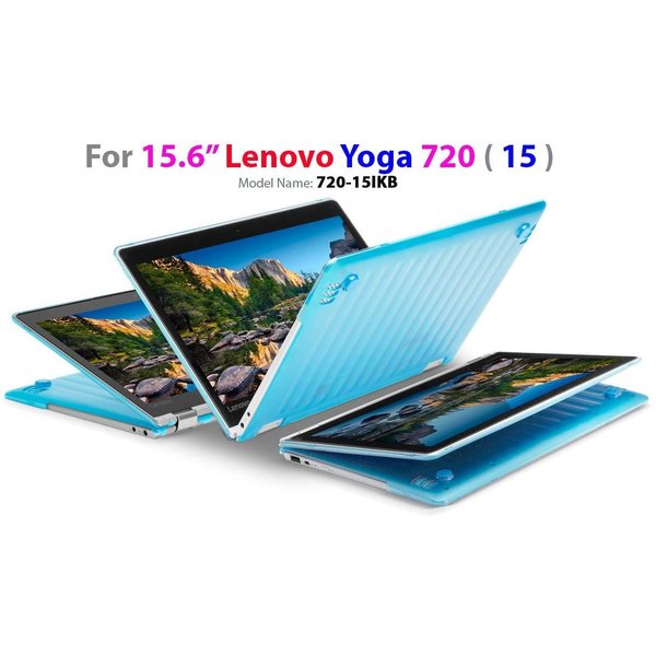 mCover iPearl つづき物 Lenovo レノボ Yoga 720（15.6in）相応う 捉え所のない 外殻 容れもの 万覚え帳マイコン｜アクア PCバッグ・スリーブ-PCアクセサリー