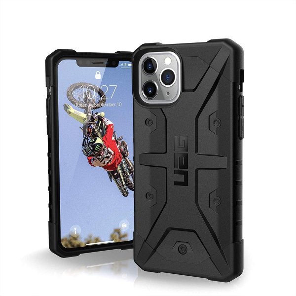 即納 URBAN ARMOR GEAR UAG iPhone 11/11Pro/11ProMax ケース PATHFINDER パスファインダー/ブラック 対衝撃 ミルスペック カバー 正規品 アメリカ直輸入