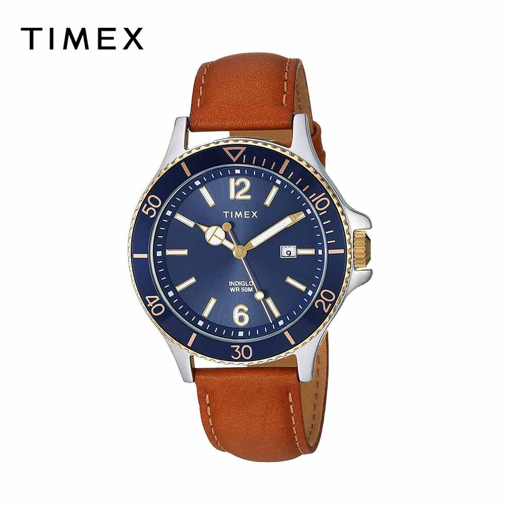 TIMEX タイメックス メンズ 腕時計 Harborside 42mm|タン / ブルー TW2R64500 海外モデル|当店1年保証|SMART PARK 店