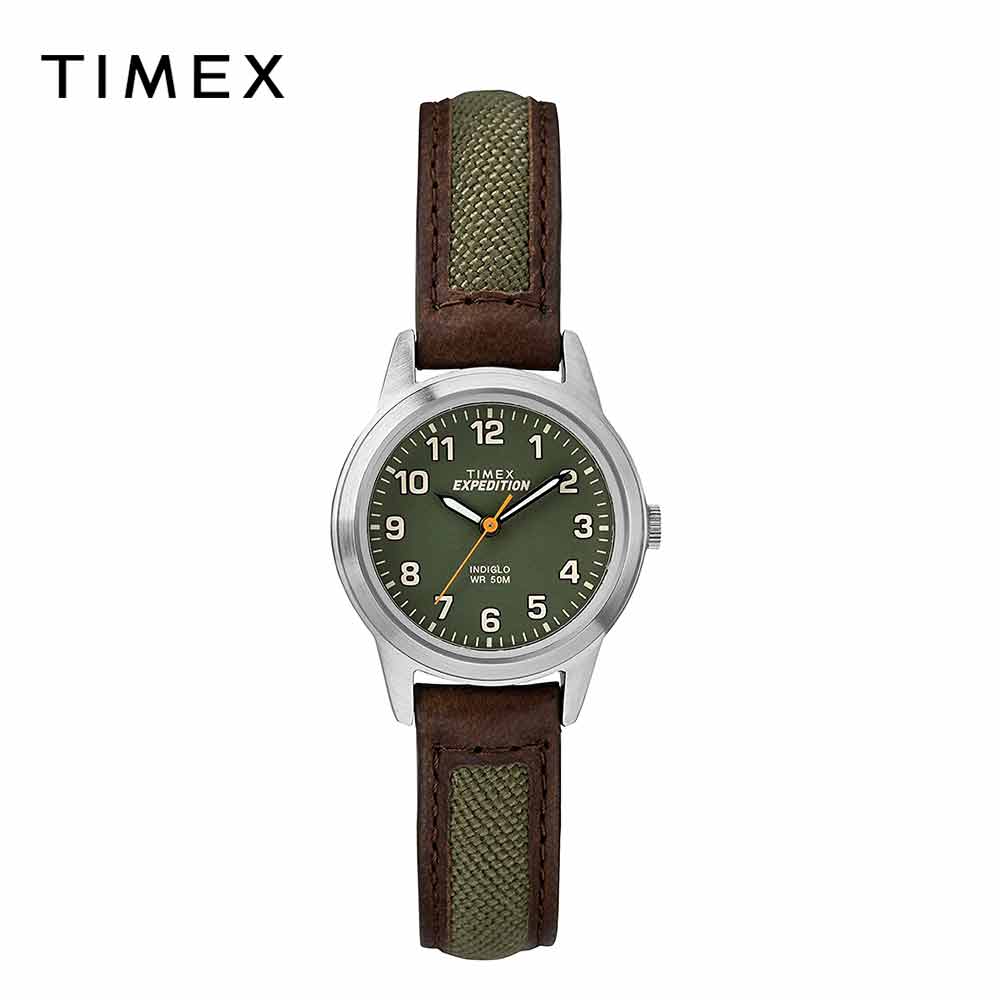 即納 TIMEX タイメックス レディース 腕時計 Expedition Metal Field Mini ブラウン/グリーン TW4B12000 海外モデル 当店1年保証