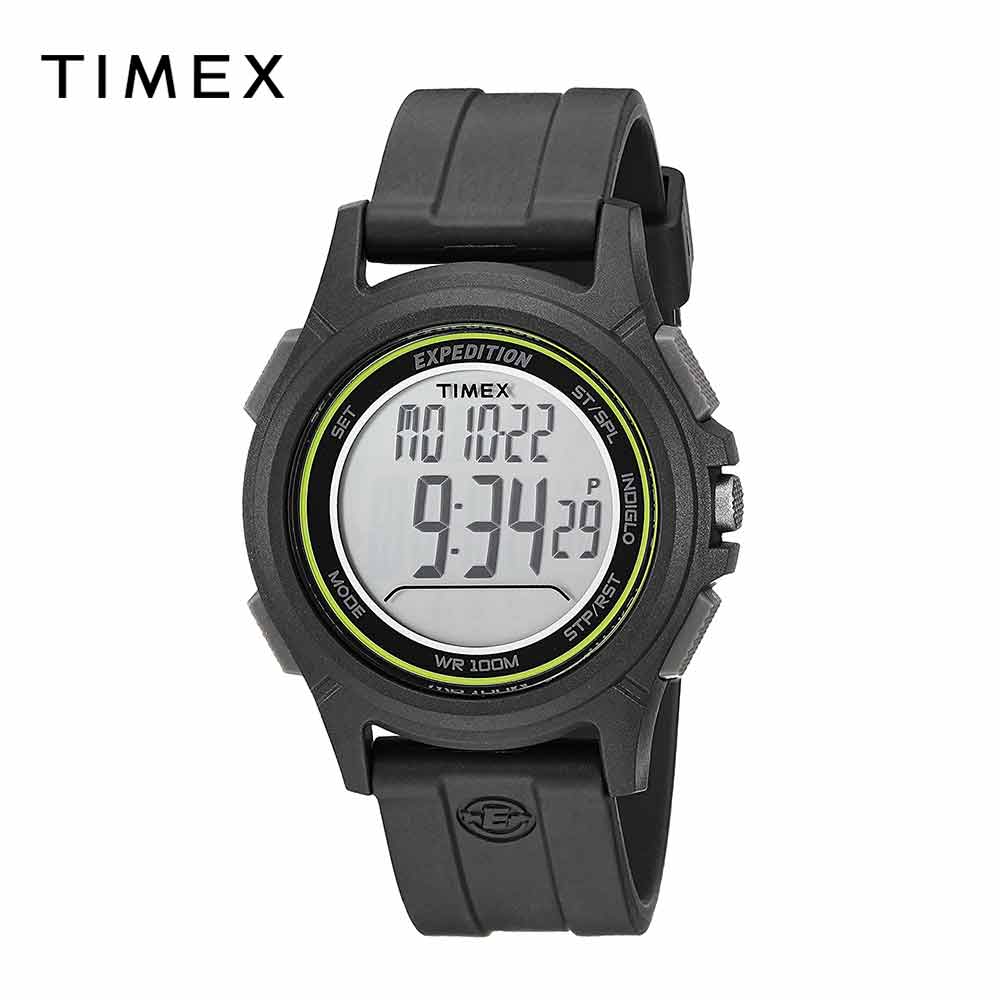 TIMEX タイ王国メックス メンズ ウオッチ Expedition デジタル｜黒いこと / 緑であること TW4B12100 外国で模範例｜当店1年引き受ける