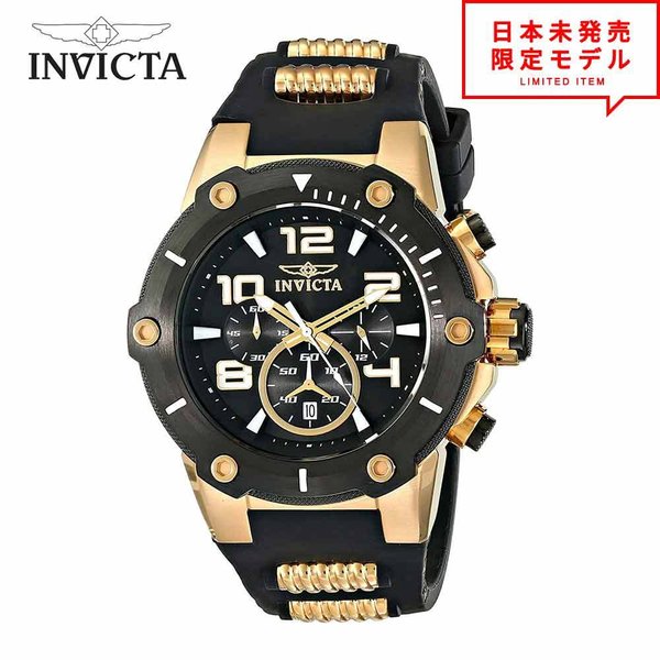最安値傍若無人中！ Invicta インヴィクタ メンズ ウオッチ 腕時計 17200 黒いこと 外国で制限事項 時辰儀 日本未発売 当店1年引き請ける