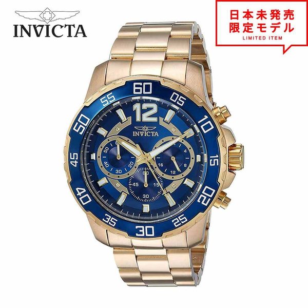 最安値挑戦中！ Invicta インヴィクタ メンズ 腕時計 リストウォッチ 22714 ゴールド 海外限定 時計 日本未発売 当店1年保証