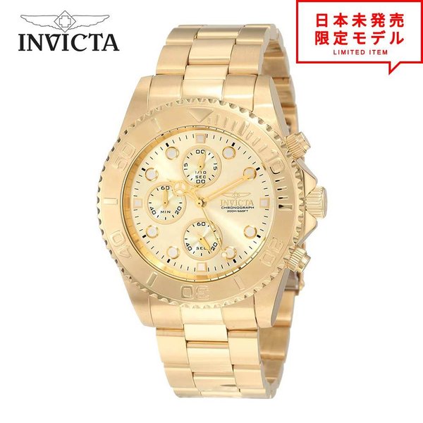 Invicta インヴィクタ メンズ 腕時計 リストウォッチ 1774 ゴールド 海外限定 時計 日本未発売 当店1年保証 最安値挑戦中！