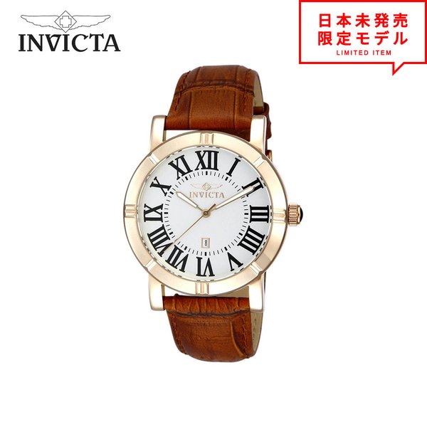 最安値挑戦中！ Invicta インヴィクタ メンズ 腕時計 リストウォッチ 13971 シルバー/ブラウン/ゴールド 海外限定 時計 日本未発売 当店1年保証｜SMART PARK 店