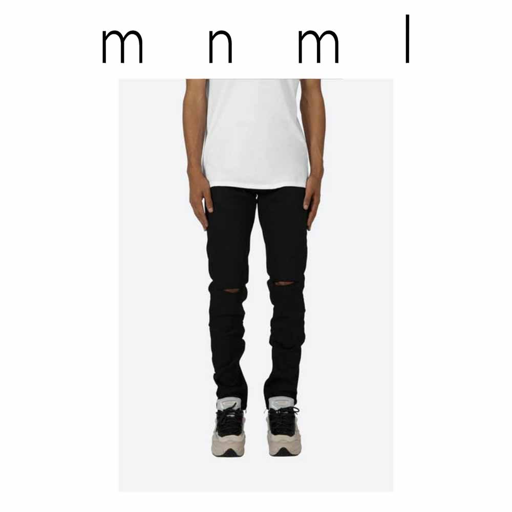 Mnml パンツ X284 MOTO SKINNY DENIM -GREY- | WALKIN STORE WEB SHOP
