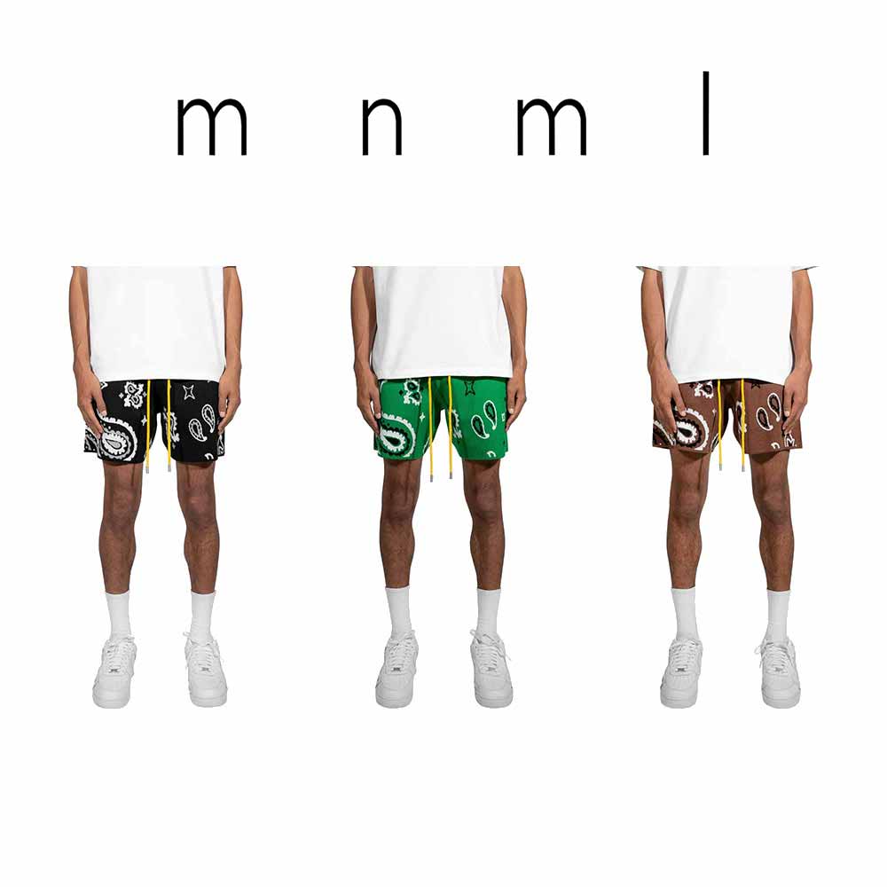 【関&送料込】☆MNML☆ ペイズリー バンダナ柄 ニット ショーツ 楽天市場】mnml ミニマル ショーツ ニット PAISLEY KNIT SHORTS