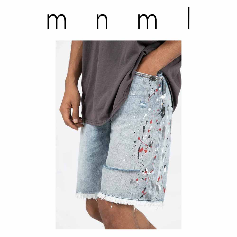 楽天市場】即納 mnml ミニマル WAVE BASKETBALL SHORTS ブルー