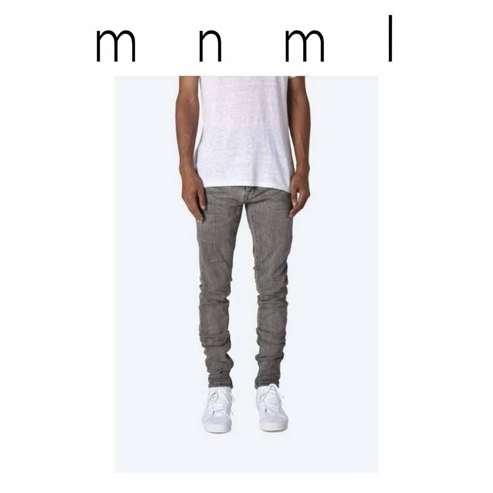 楽天市場】日本未発売 mnml ミニマル デニムパンツ M5 Denim｜ブルー 