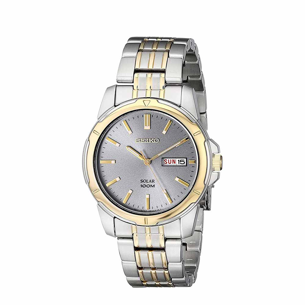 SEIKO セイコー 腕時計 SNE098 シルバー/ゴールド ステンレスベルト 海外モデル リストウォッチ クォーツ メンズ