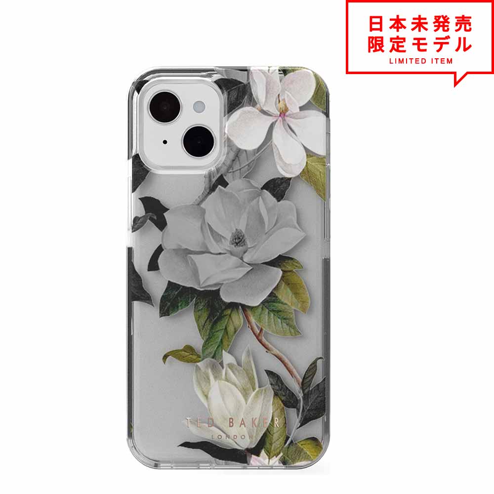 TED BAKER テッドベーカー iPhone 13/13Pro/13ProMax/13mini 捉え所のない入れもの 覆いかぶせる 花柄 Clear Back 日本未発売