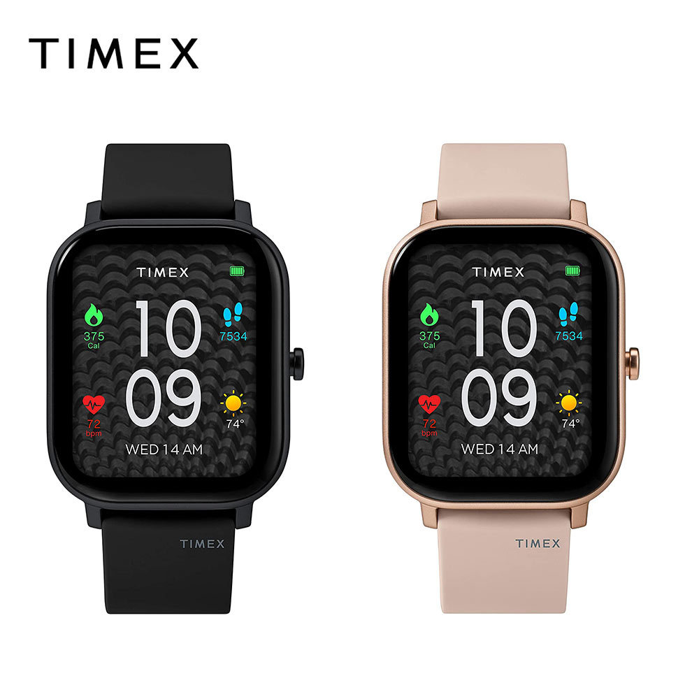 TIMEX 五分五分メックス スマートウォッチ ユニ一発やる ケイ素樹脂ダンス楽隊 黒いこと/TW5M43200 さくら色ゴールド/TW5M43300 日本未発売