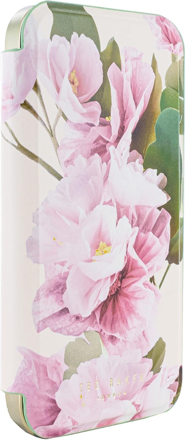 TED BAKER テッドベーカー iPhone 15Pro/15ProMax ミラー付 手帳型 フローラル 花柄 フリップ ケース カバー シンセティックレザー 日本未発売 12,324円