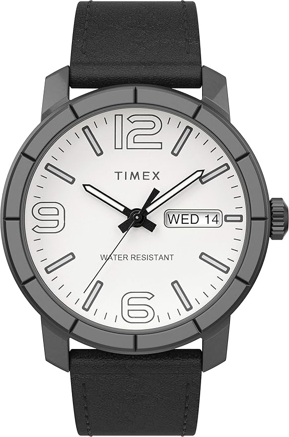 TIMEX タイ王国メックス メンズ ウオッチ Mod 44 レザーストラップ｜黒いこと / しろがね色 TW2U30400 外国で模範例
