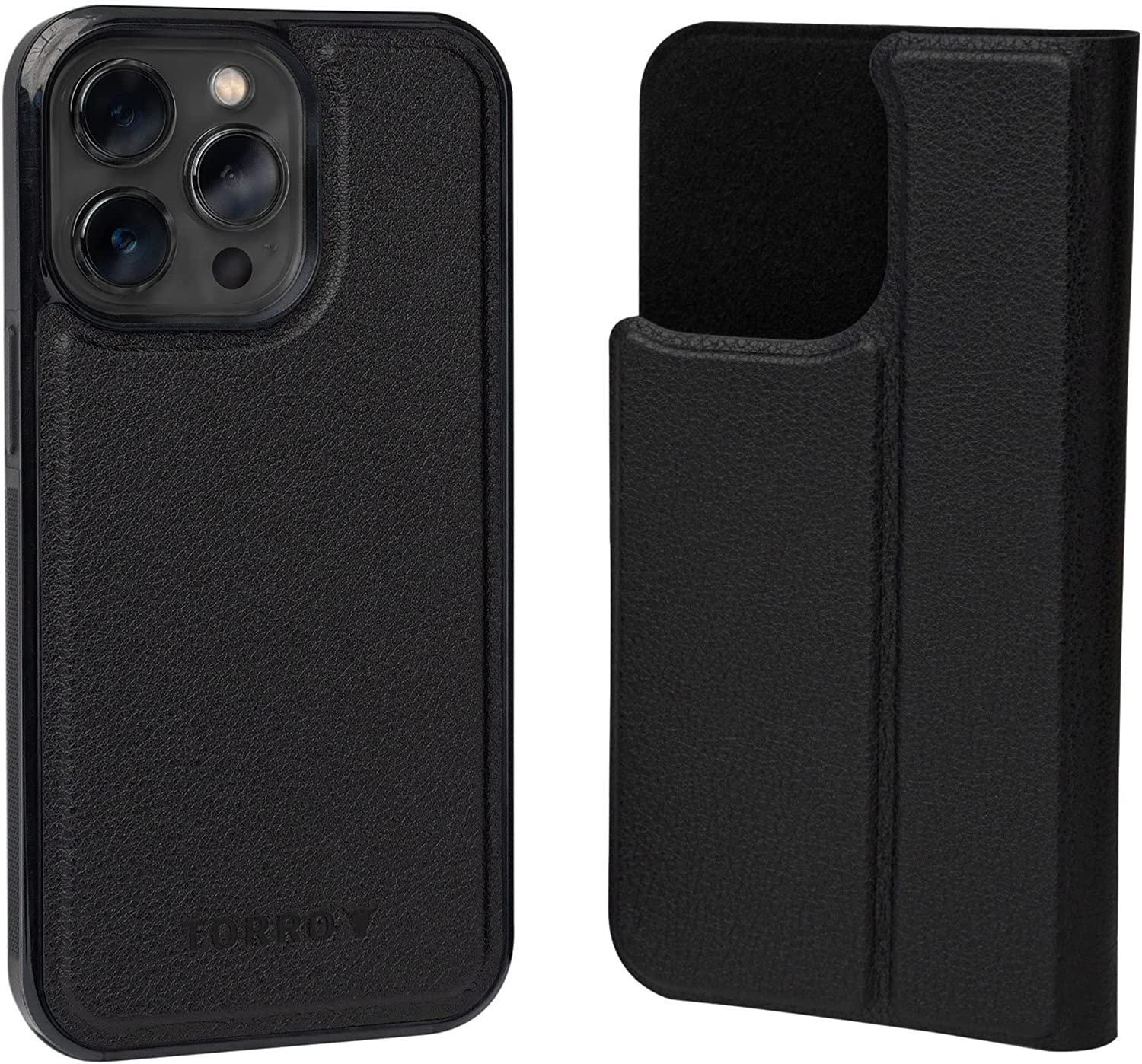 TORROトロ レザー 牛革 手帳型 MagSafe対応 分離式 iPhone 14/14Pro/14Plus/14ProMax ケース カバー ブラック フリップケース スタンド機能 日本未発売｜SMART PARK 店