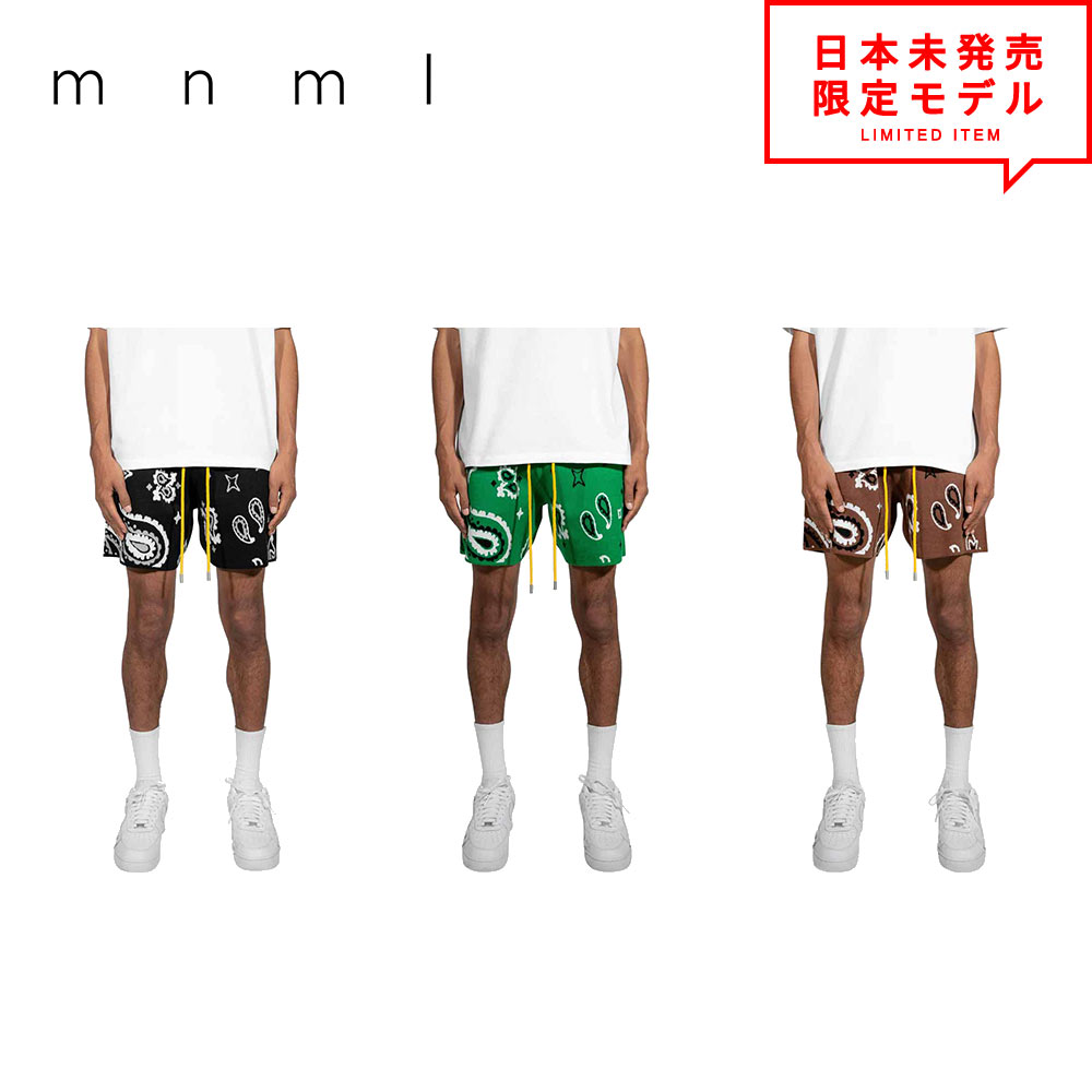 楽天市場】mnml ミニマル ペイズリー ニット ショートパンツ 全3色