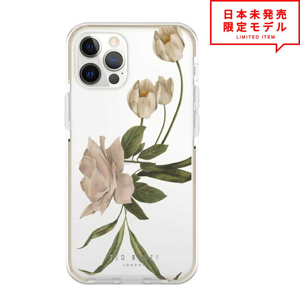 TED BAKER テッドベーカー iPhone 13/13Pro/13ProMax/13mini/12/12Pro/12ProMax/12mini 捉え所のない入れもの 覆いかぶせる 読みやすい 花柄 Elderflower 日本未発売