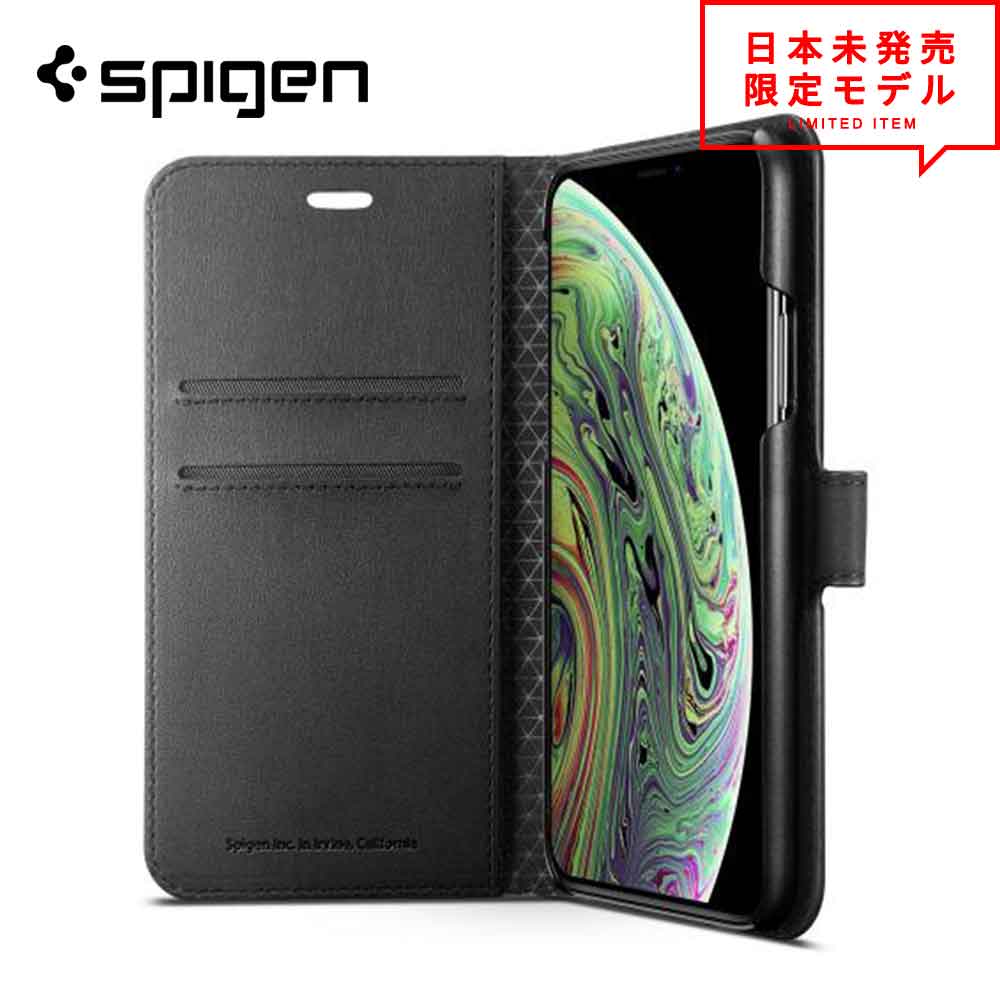 【楽天市場】即納 正規品 Spigen シュピゲン iPhone X/XS/XSMax/XR ウォレット S wallet ケース カバー ブラック アイフォンケース：SMART PARK 楽天市場店