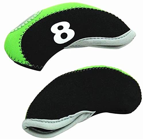 即納 ゴルフ 10枚セット Golf C Head Overs ウッドカバー オシャレ ドライバー パターカバー ブルーブラック ヘッドカバー ポイント消化 保護 傷防止 番手付 直営店 ヘッドカバー