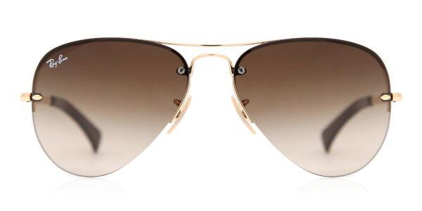 レイバン Ray-Ban RB3449 Highstreet 001/13 Rimless リムレス アリスタゴールド Men メンズ 男性用 Sunglasses サングラス さんぐらす 【UVカテゴリ3】【正規品】【新品】【海外通販】【送料無料】｜SmartBuyGlasses
