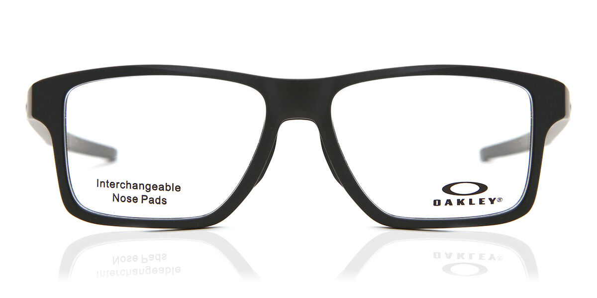 オークリー Oakley OX8143 CHAMFER SQUARED 814301 Full rim フルリム サテン ブラック Men メンズ 男性用 Eyeglasses メガネ 眼鏡 めがね フレーム 伊達メガネ 【正規品】【新品】【海外通販】【送料無料】｜SmartBuyGlasses