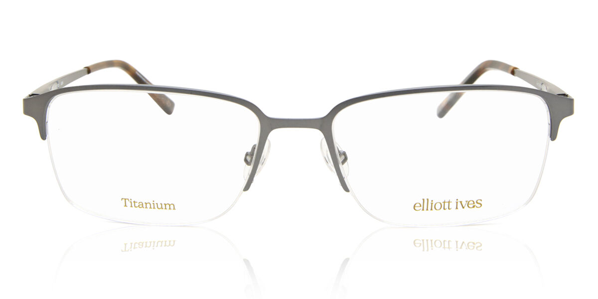 【置き目品】【貨物輸送無料】  Elliott Ives Ash Gunmetal New Men Eyeglasses【外国で通信販売】