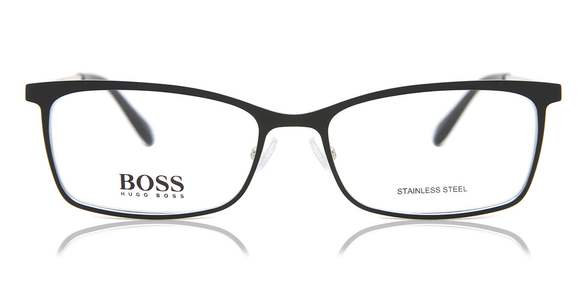 【正規品】【送料無料】【新品】ボス Boss 1112 003 マット ブラック シルバー Women レディース 女性用 ウィメンズ Eyeglasses メガネ 眼鏡 めがね フレーム 伊達メガネ【海外通販】