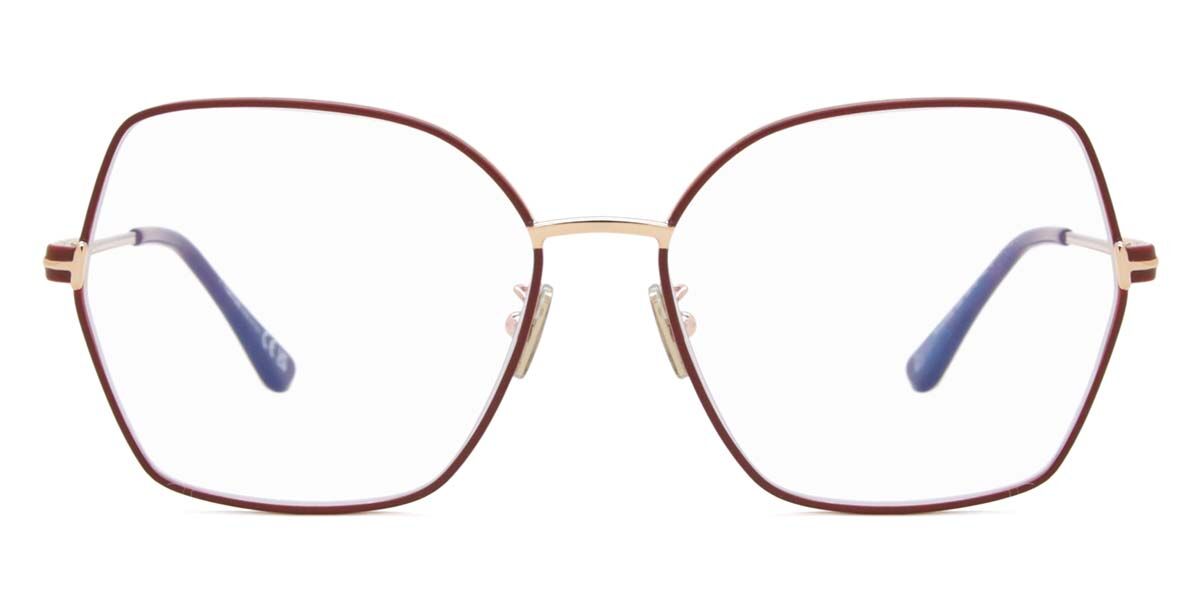 トムフォード Tom Ford FT5876-B 028 Blue-Light Block Full rim フルリム 光沢のあるローズゴールドレッド Women レディース 女性用 ウィメンズ Eyeglasses メガネ 眼鏡 めがね フレーム 伊達メガネ 【正規品】【新品】【海外通販】【送料無料】|SmartBuyGlasses