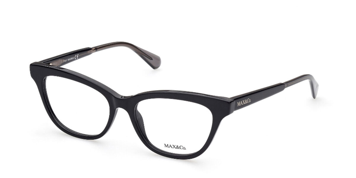 マックス＆貴社 Max \u0026 Co. MO5029 001 Full rim 盛りだくさんリム シャイニーブラック Women レディース 成人女性用 ウィメンズ Eyeglasses 眼鏡 メガネ めがね ひな形 伊達眼鏡 【置き目品】【新品】【外国で通信販売】【貨物輸送無料】