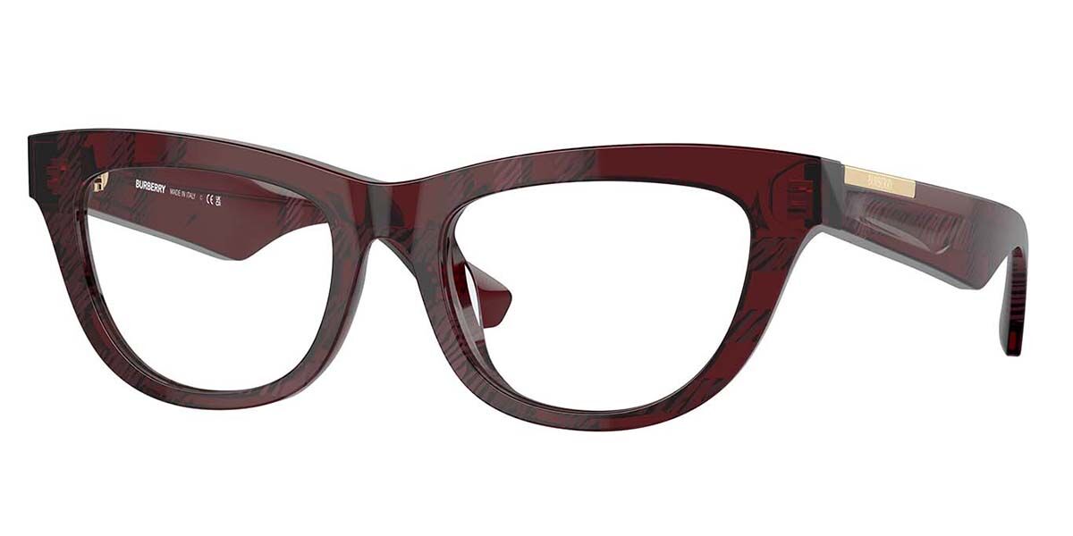 バーバリー Burberry BE2406U 4115 Full rim フルリム トランスペアレントレッドチェック Women レディース 女性用 ウィメンズ Eyeglasses メガネ 眼鏡 めがね フレーム 伊達メガネ 【正規品】【新品】【海外通販】【送料無料】|SmartBuyGlasses