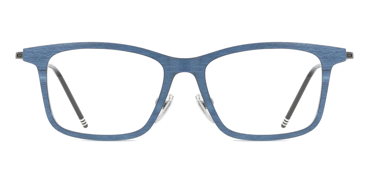 【置き目品】【貨物輸送無料】Oh My Woodness!  Full Rim Square Blue Maple Oh My Woodness! Brooks WP401-T01-A36-21 Fashion Unisex Eyeglasses【外国で通信販売】