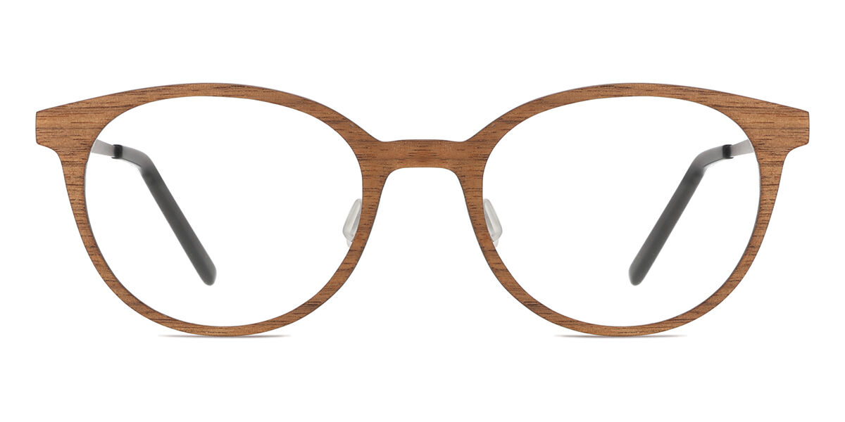 【置き目品】【貨物輸送無料】Oh My Woodness!  Full Rim Oval Walnut Brown Oh My Woodness! Quezon WP201-M01-A06-21 Fashion Unisex Eyeglasses【外国で通信販売】