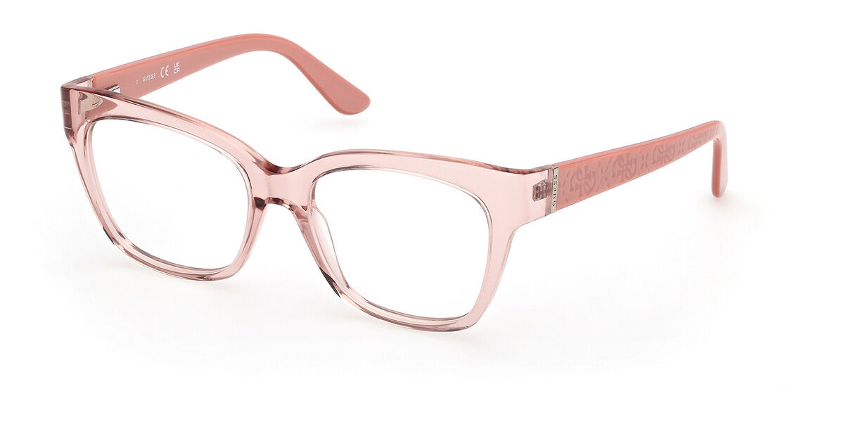 ゲス Guess GU50233 072 Full rim フルリム トランスペアレントシャイニーライトピンク Women レディース 女性用 ウィメンズ Eyeglasses メガネ 眼鏡 めがね フレーム 伊達メガネ 【正規品】【新品】【海外通販】【送料無料】|SmartBuyGlasses