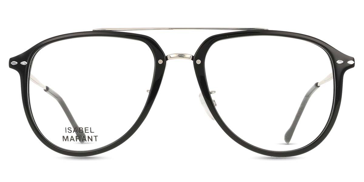 イザ呼びりん マラン Isabel Marant IM 0046 BSC Full rim 盛りだくさんリム 黒いこと しろがね色 Women レディース 成人女性用 ウィメンズ Eyeglasses 眼鏡 メガネ めがね ひな形 伊達眼鏡 【置き目品】【新品】【外国で通信販売】【貨物輸送無料】