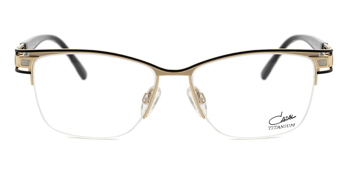 カザル Cazal 1262 001 Semi rimless セミリムレス ブラック ゴールド Unisex ユニセックス 男女兼用 メンズ レディース Eyeglasses メガネ 眼鏡 めがね フレーム 伊達メガネ 【正規品】【新品】【海外通販】【送料無料】|SmartBuyGlasses