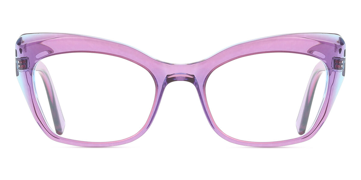 カーク\u0026カーク KIRK\u0026KIRK Hana K19 Full rim 盛りだくさんリム トランスペアレント パープル Women レディース 成人女性用 ウィメンズ Eyeglasses 眼鏡 メガネ めがね ひな形 伊達眼鏡 【置き目品】【新品】【外国で通信販売】【貨物輸送無料】