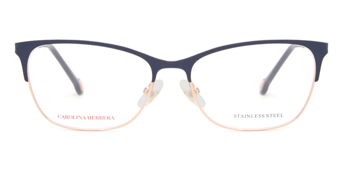カロライナヘレラ Carolina Herrera CH 0074 LKS Full rim フルリム ゴールド ブルー Women レディース 女性用 ウィメンズ Eyeglasses メガネ 眼鏡 めがね フレーム 伊達メガネ 【正規品】【新品】【海外通販】【送料無料】|SmartBuyGlasses