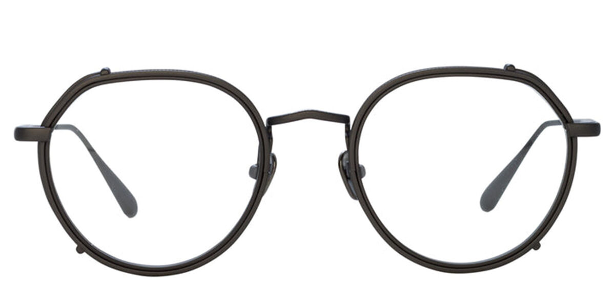 リンダ・ファロー Linda Farrow FALCON LFL1387 C4 Full rim 盛りだくさんリム マットニッケルブラック Unisex ユニ一発やる 男女兼用 メンズ レディース Eyeglasses 眼鏡 メガネ めがね 枠組み 伊達眼鏡 【定まり品】【新品】【外国で通信販売】【貨物輸送無料】