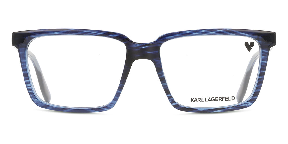 カール・ラガーフェルド Karl Lagerfeld KL6113 422 Full rim フルリム トランスペアレント ストライプ ブルー Unisex ユニセックス 男女兼用 メンズ レディース Eyeglasses メガネ 眼鏡 めがね フレーム 伊達メガネ 【正規品】【新品】【海外通販】【送料無料】|SmartBuyGlasses