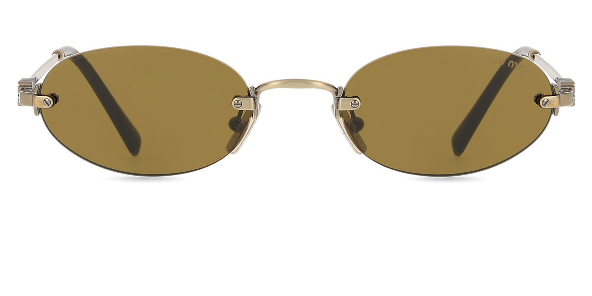 ミュウミュウ Miu Miu MUA54S 26C09Z Rimless リムレス オールド ゴールド Women レディース 女性用 ウィメンズ Sunglasses サングラス さんぐらす 【UVカテゴリ3】【正規品】【新品】【海外通販】【送料無料】｜SmartBuyGlasses