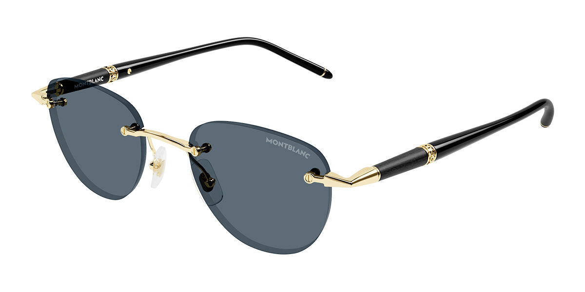 モンブラン Montblanc MB0412S Asian Fit 001 Rimless リムレス ゴールド Men メンズ 男性用 Sunglasses サングラス さんぐらす 【UVカテゴリ2】【正規品】【新品】【海外通販】【送料無料】｜SmartBuyGlasses